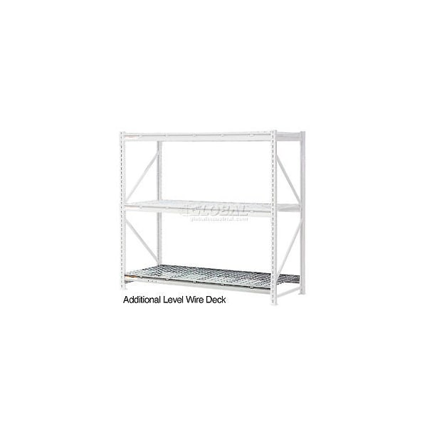 Global Industrial Additional Shelf, Extra Heavy Duty Rack, Wire Deck, 72inW x 48inD, Gray 504469A - main